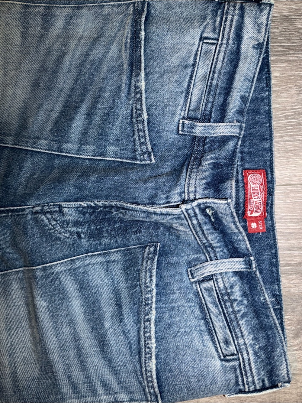 Lucky Brand Men's Blue Washed Denim Jeans